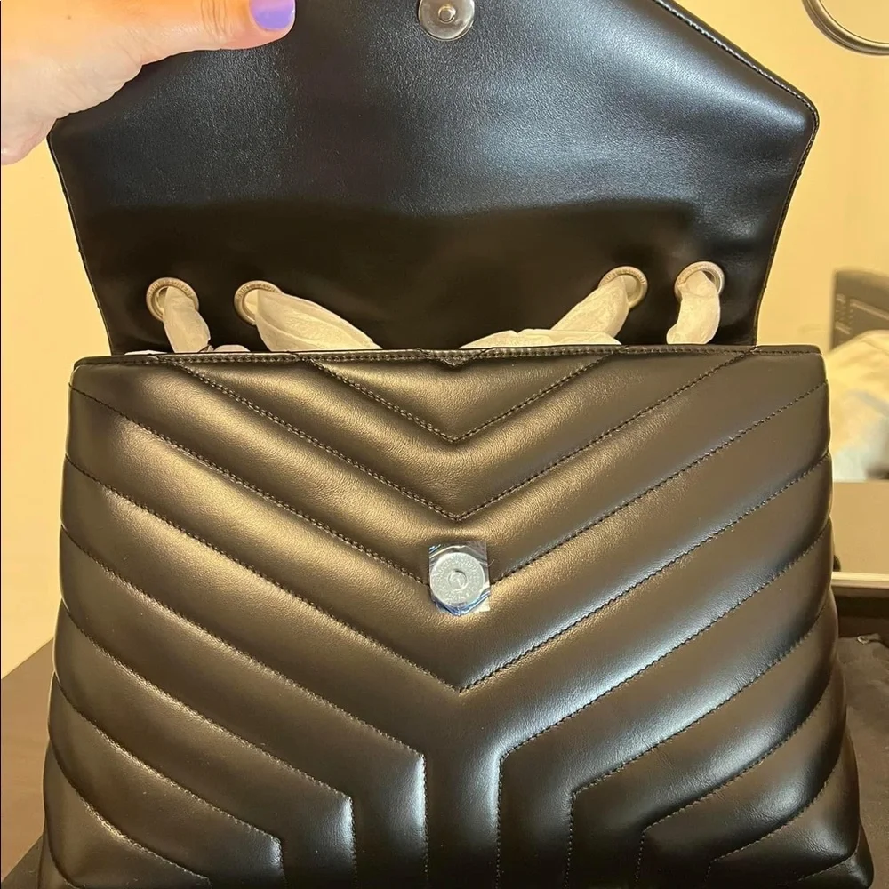 Brand new YSL Lou Lou Medium Black with Silver. - Picture 5 of 12